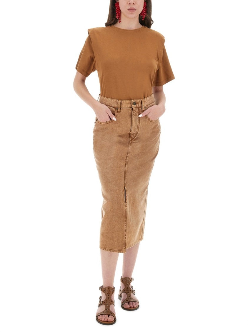 Isabel Marant Brown Cotton T-Shirt