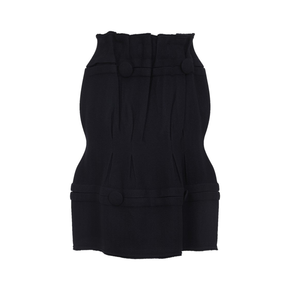 Prada Virgin Wool Midi Skirt