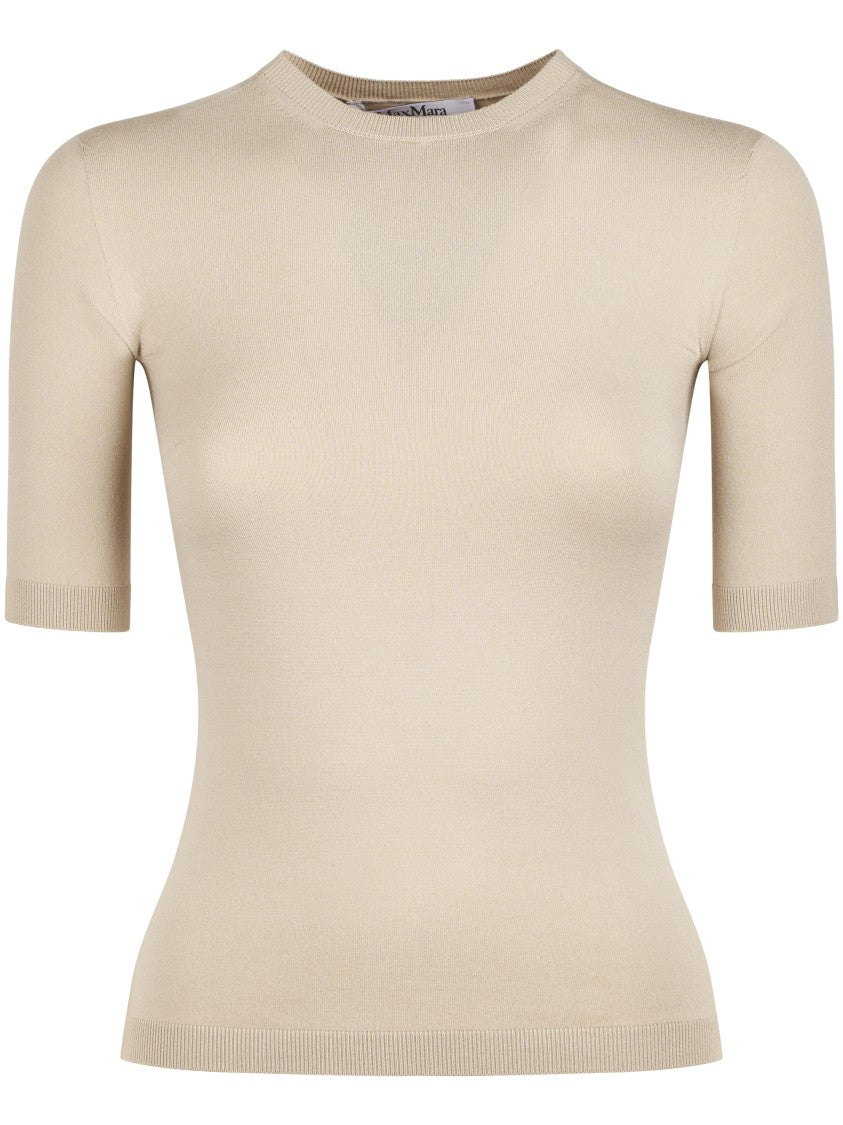 Max Mara Fitted Short-Sleeve Top