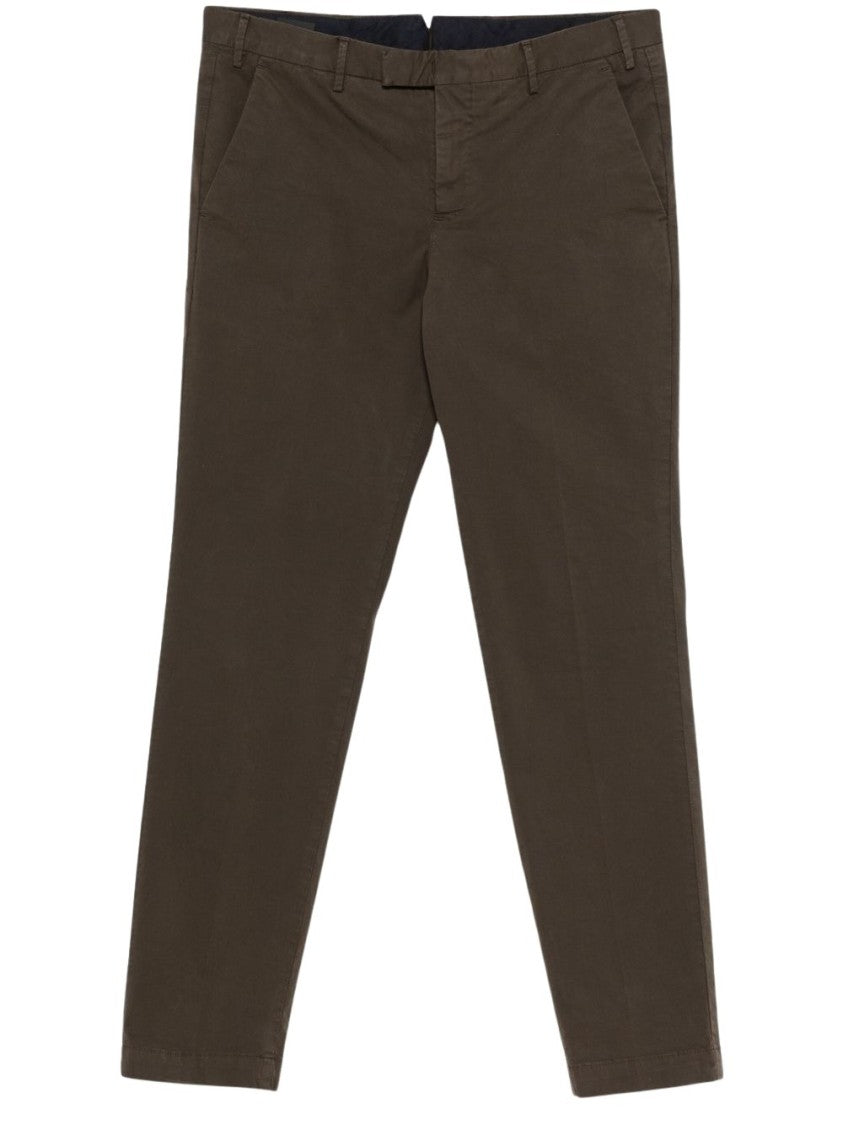 Pt Torino Brown Trousers With Tailored Fit
