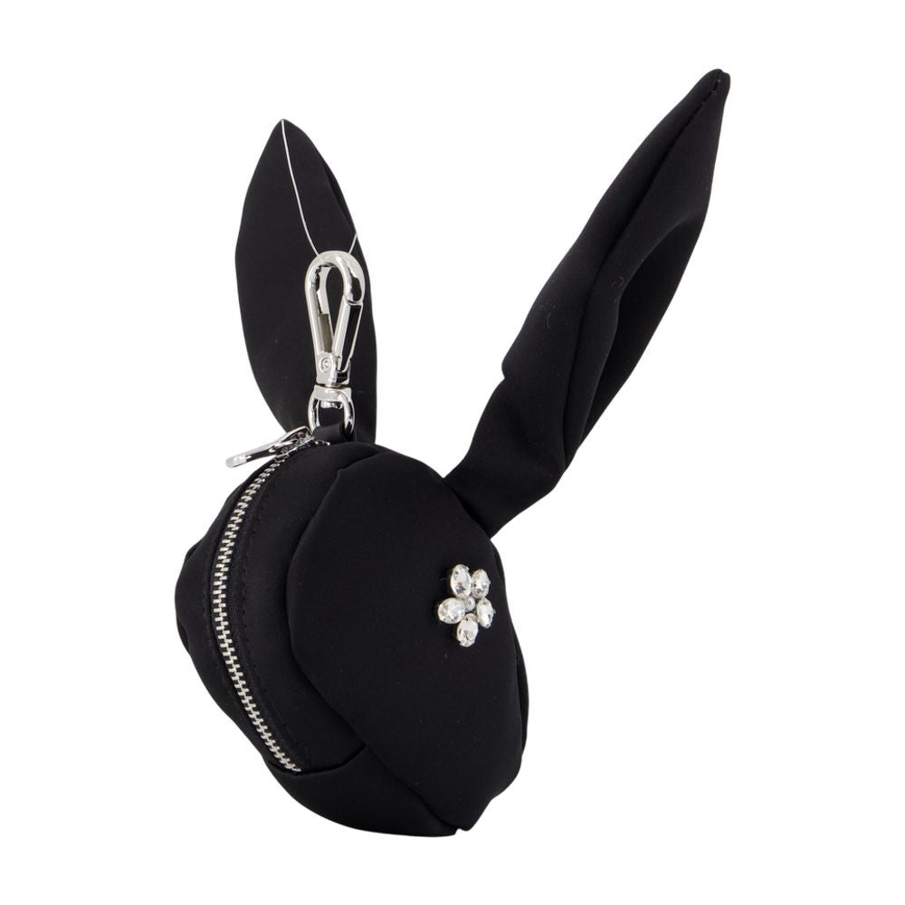 Simone Rocha Hare-Shaped Black Synthetic Wallet