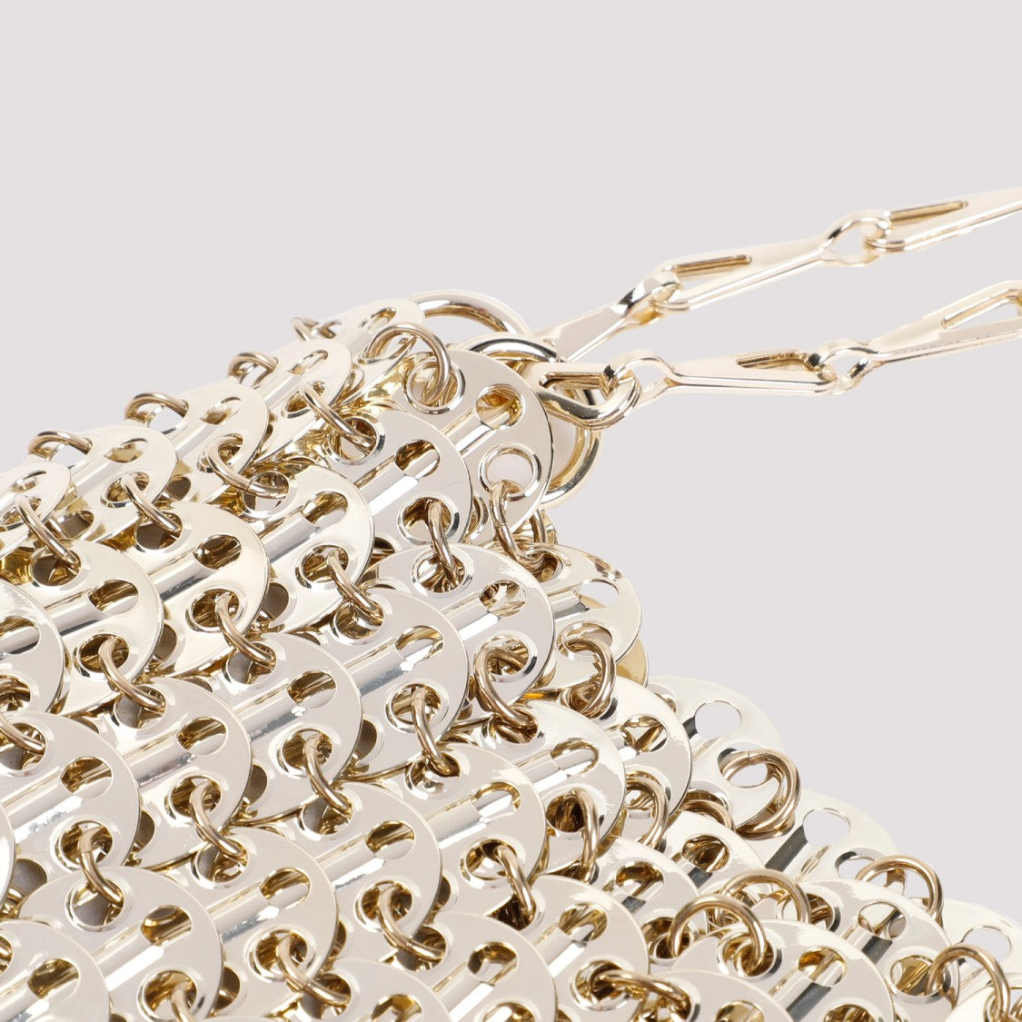 Rabanne 1969 Nano Light Gold Brass Pochette