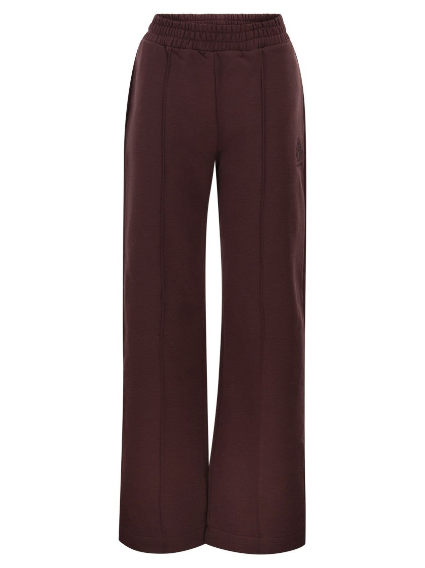 Dondup Wide Leg Trousers With Structured Seams