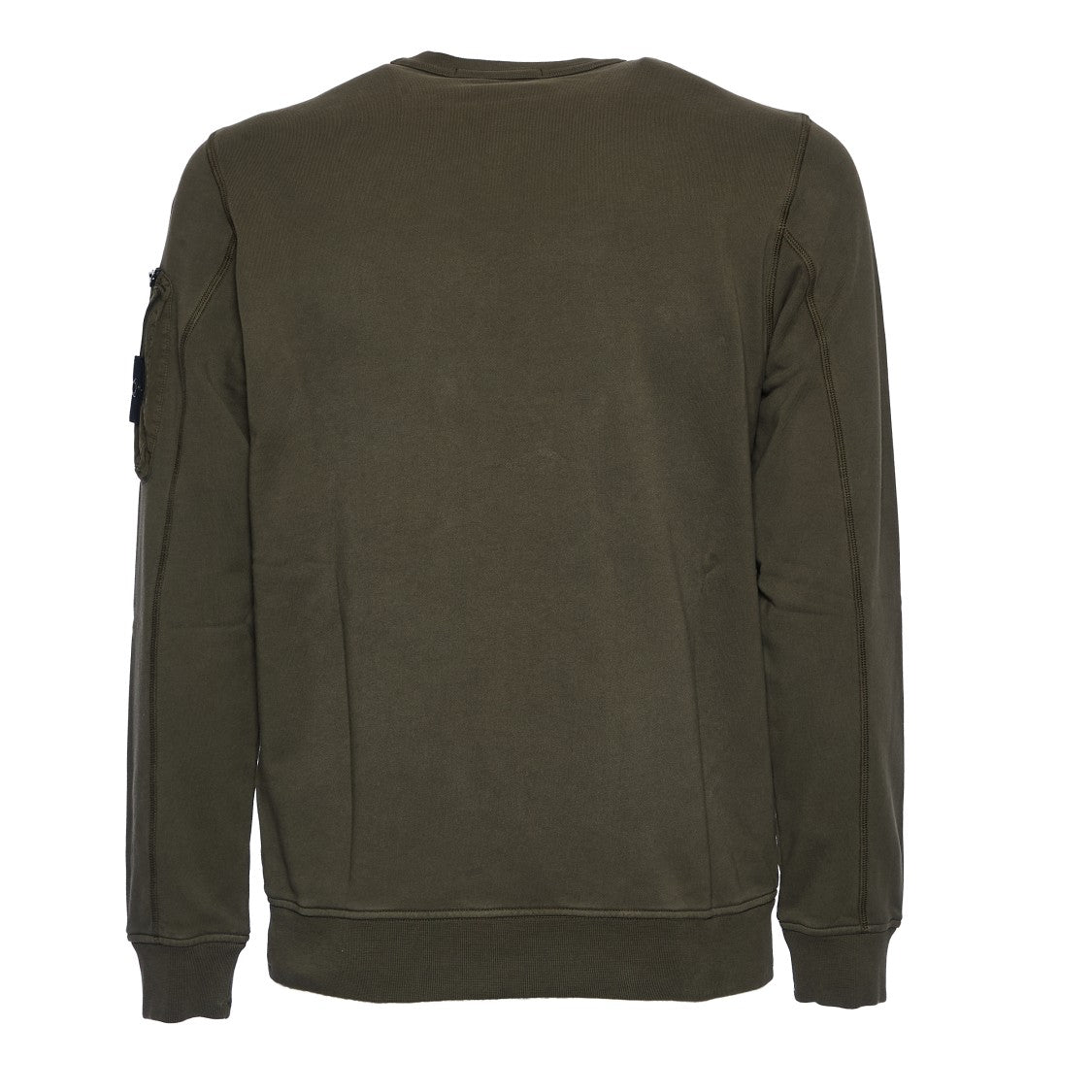 Stone Island Fleece-Textured Crew Neck Sweatshirt