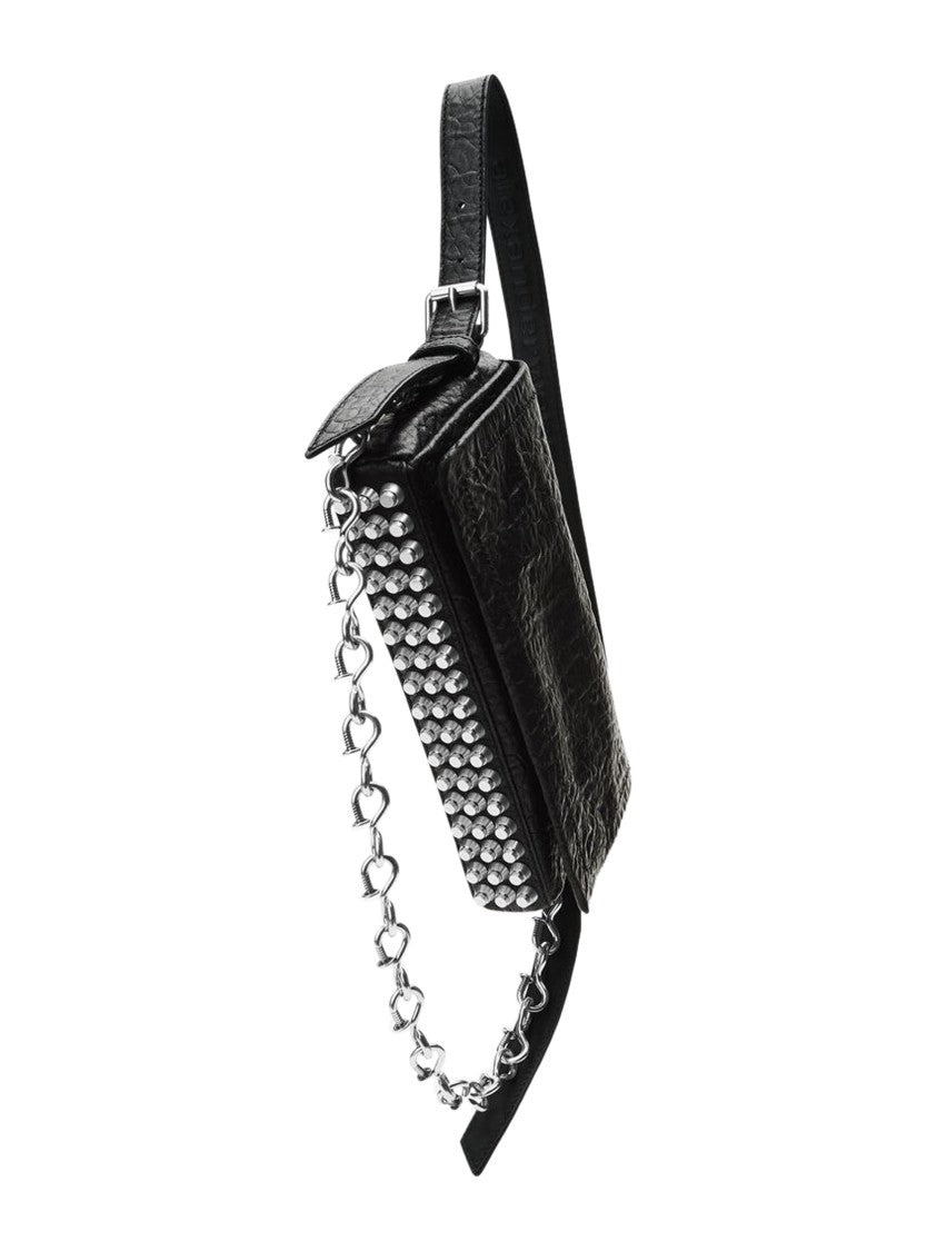 Alexander Wang Crushed Texture Slim Flap Bag With Contemporary Flair