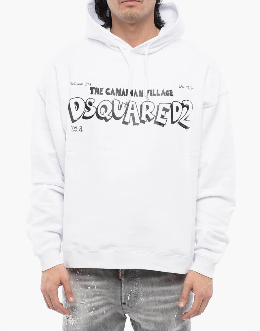 Dsquared2 Canadian Village Logo Oversize Hoodie