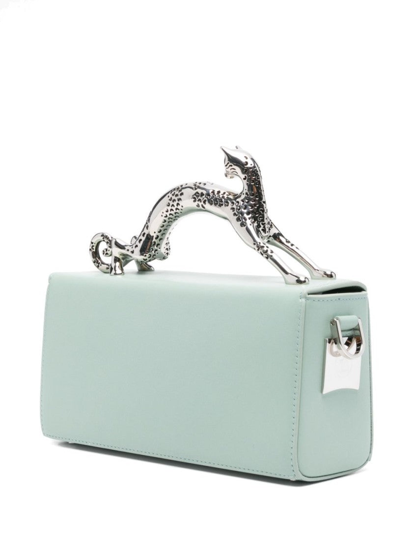 Lanvin Light Green Foldover Top Bag