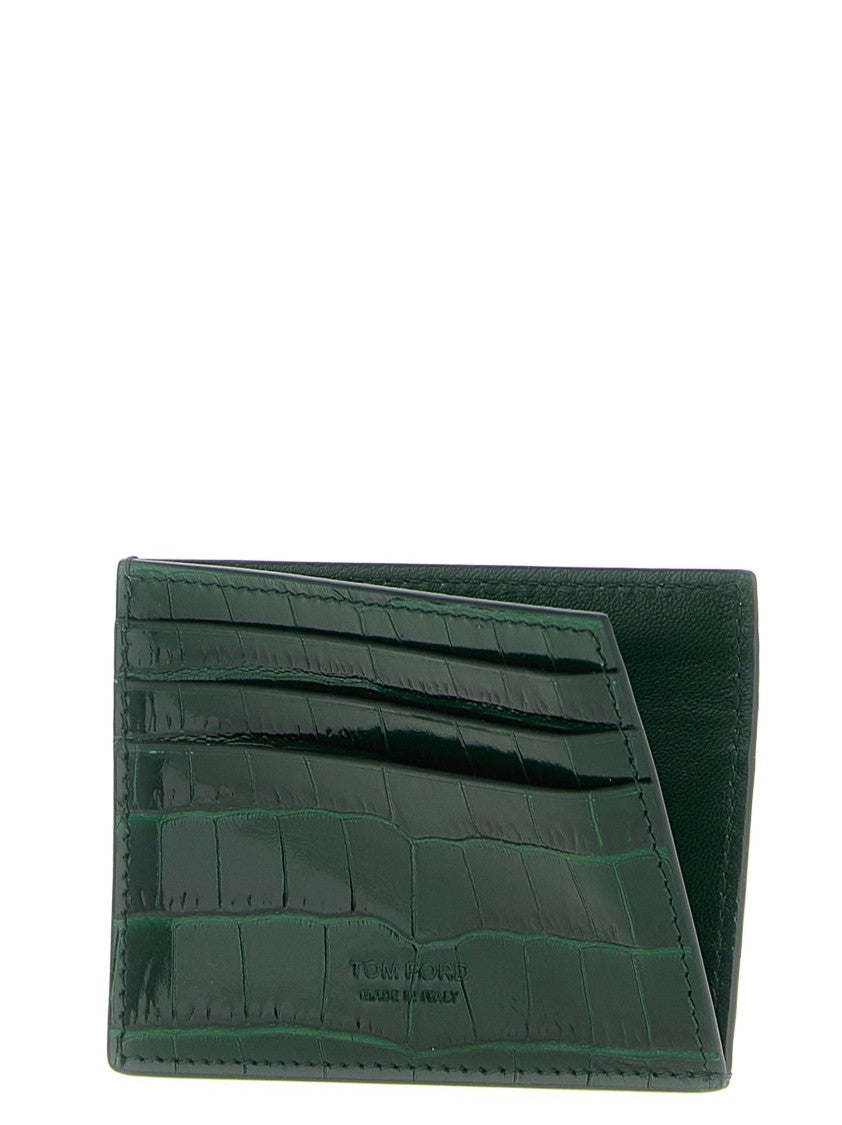 Tom Ford Crocodile Leather Card Holder