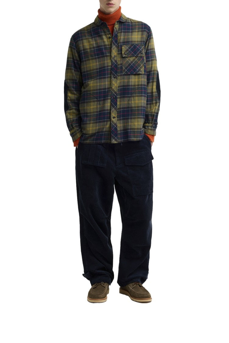 Barbour Multicolor Plaid Cotton Cargo Shirt