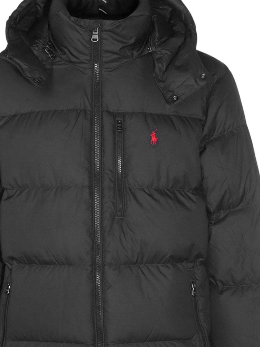 Polo Ralph Lauren Padded Nylon Down Jacket With Hood And Signature Logo