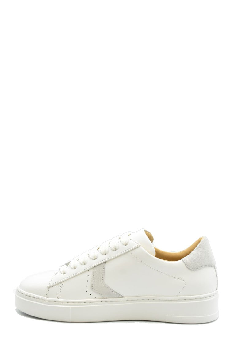 Philipp Plein Arrow Force Calfskin Leather Sneakers