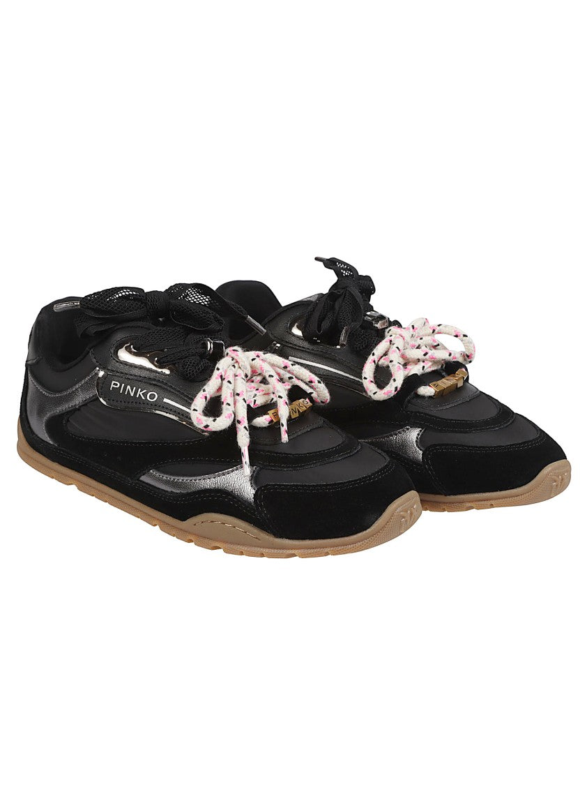 Pinko Yulia 01 Dual Lace Calf Leather Sneakers
