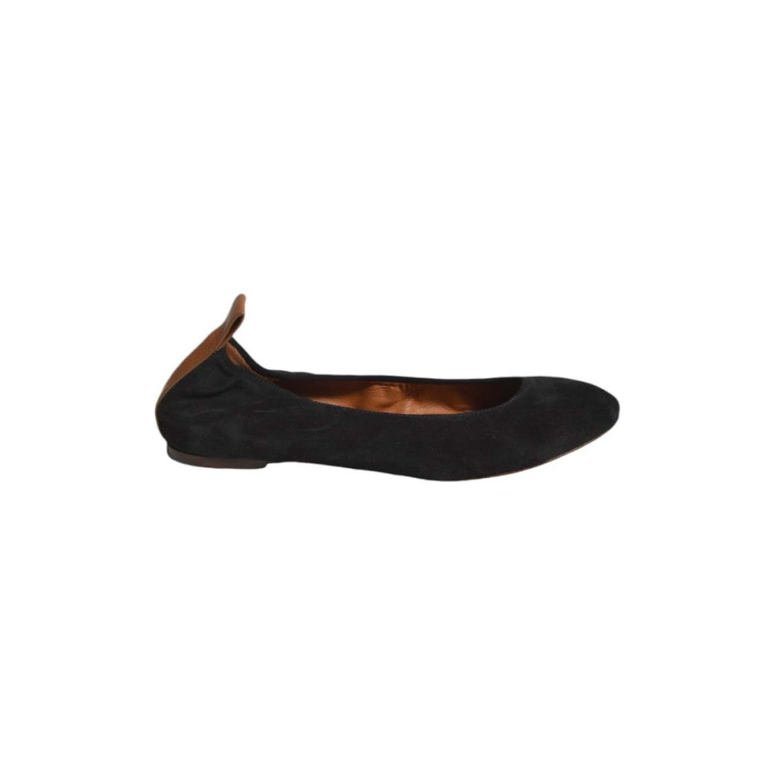 Lanvin Black Suede Ballet Flats
