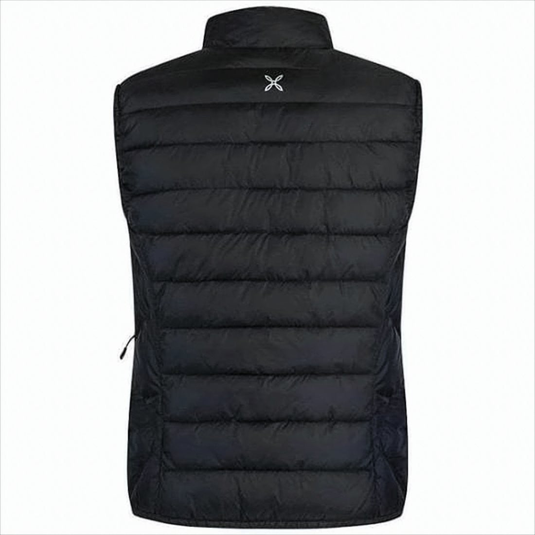 Montura Quilted Black Vest With High Collar And Functional Pockets