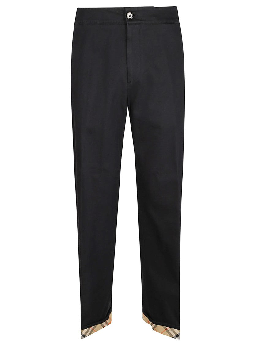Burberry Trousers With Equestrian Knight Embroidery