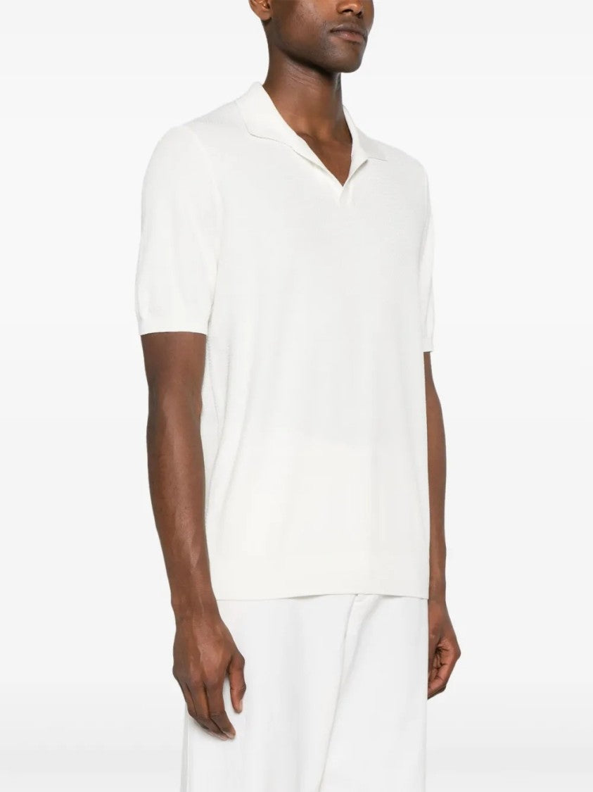 Tagliatore Short-Sleeved Knit Polo Shirt