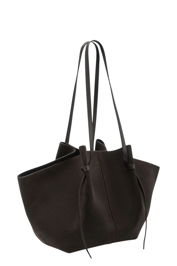 Yuzefi Large Winged Suede Bag With Adjustable Handles