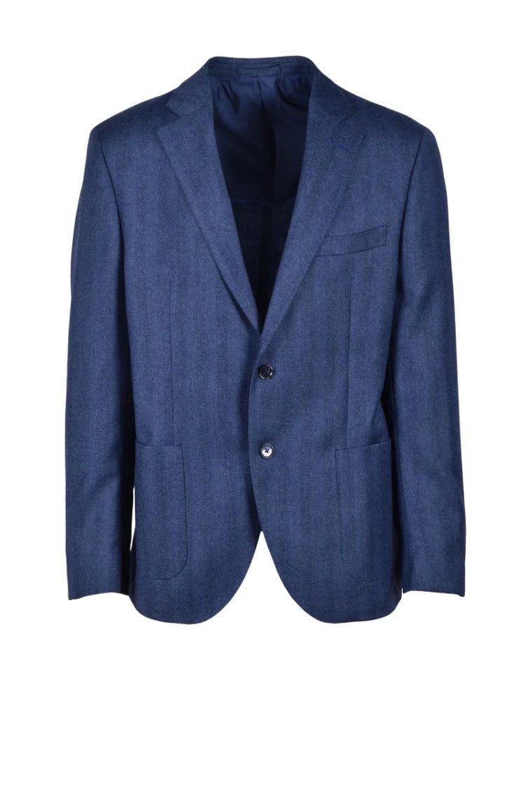 Ambrosio Virgin Wool Jacket - Blue