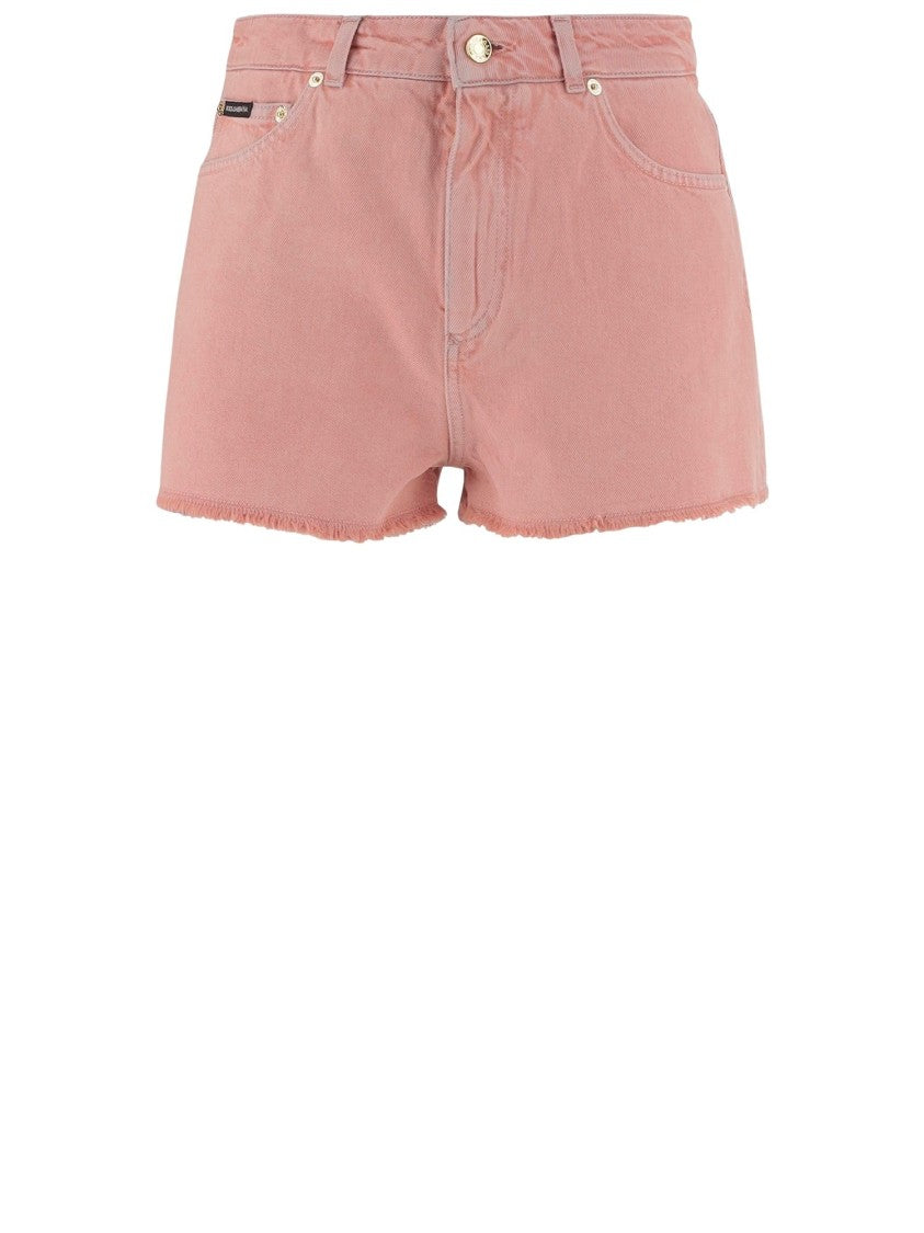 Dolce & Gabbana Cotton Shorts With Dg Plaque