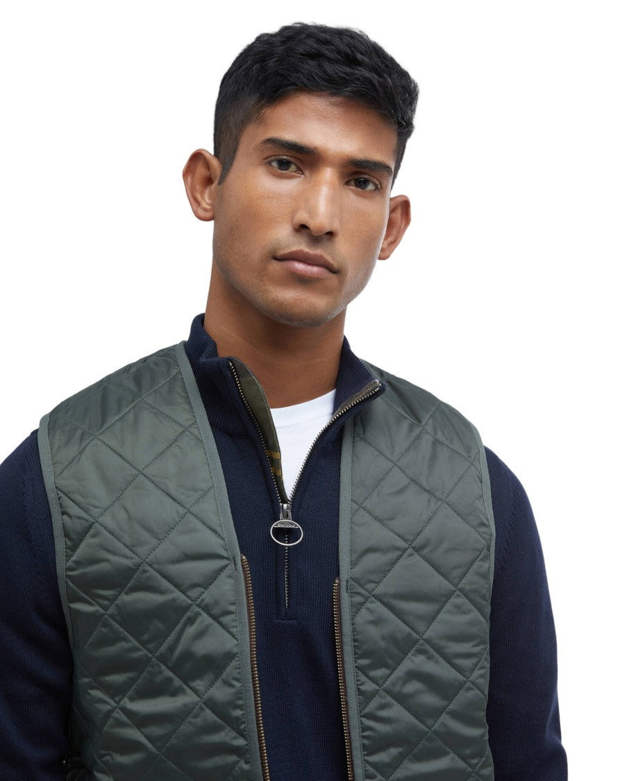 Barbour Quilted Zip-In Waistcoat With Versatile Design