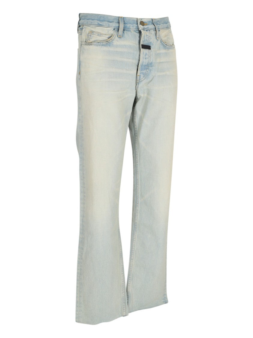 Fear Of God Light Blue Straight-Leg Jeans