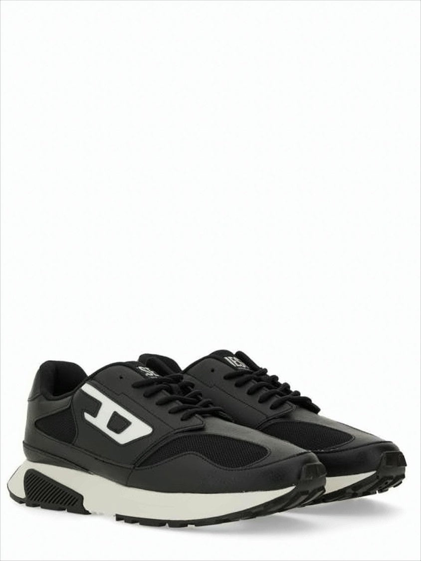 Diesel Mesh-Panel Sneakers With Contrast Midsole