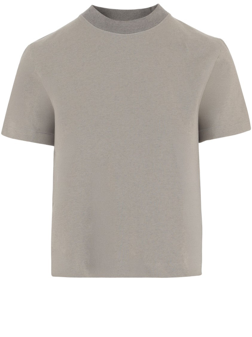 Jacquemus Relaxed Fit Cropped T-Shirt With Tonal Script Detail