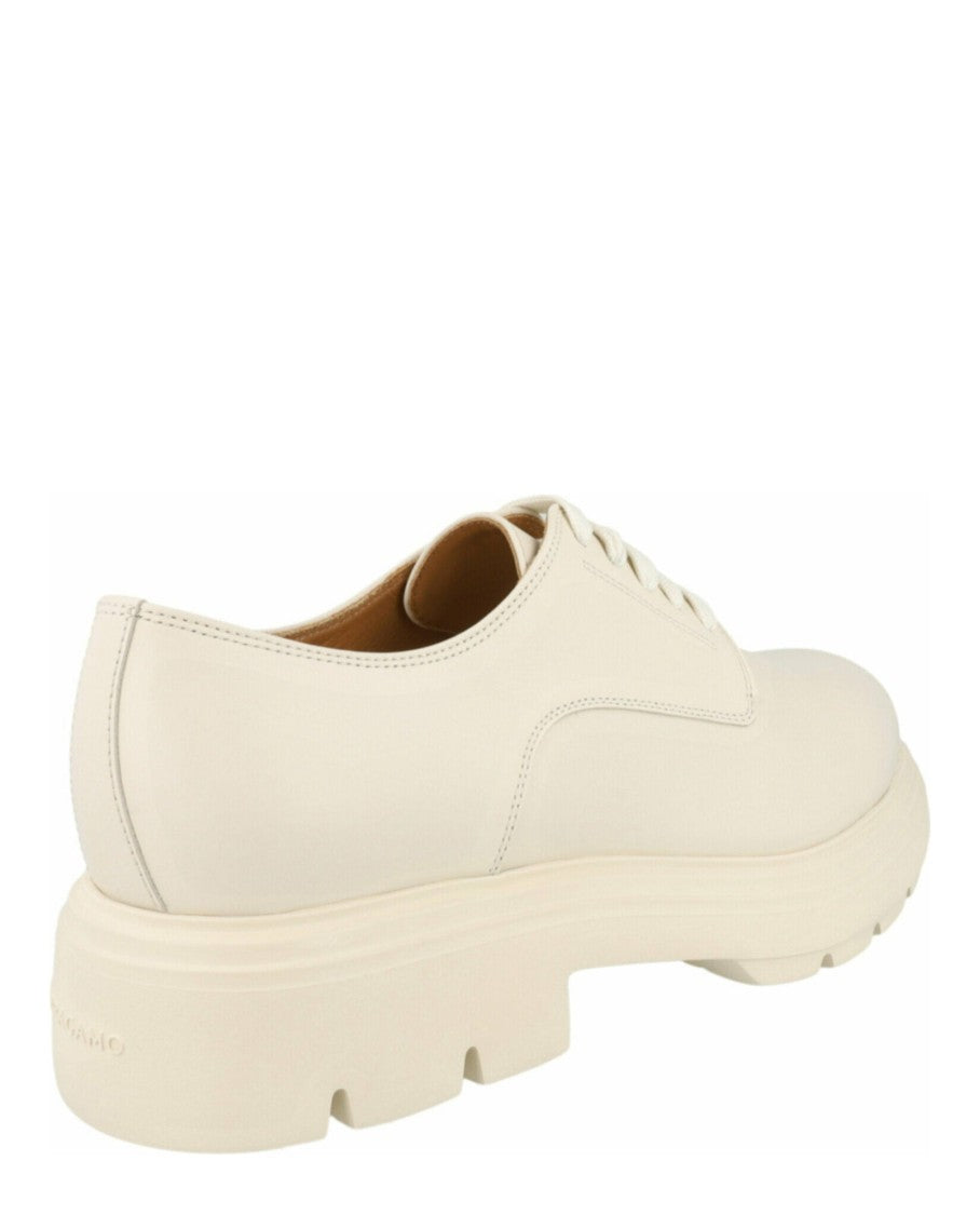 Ferragamo Devis Leather Derby Shoes