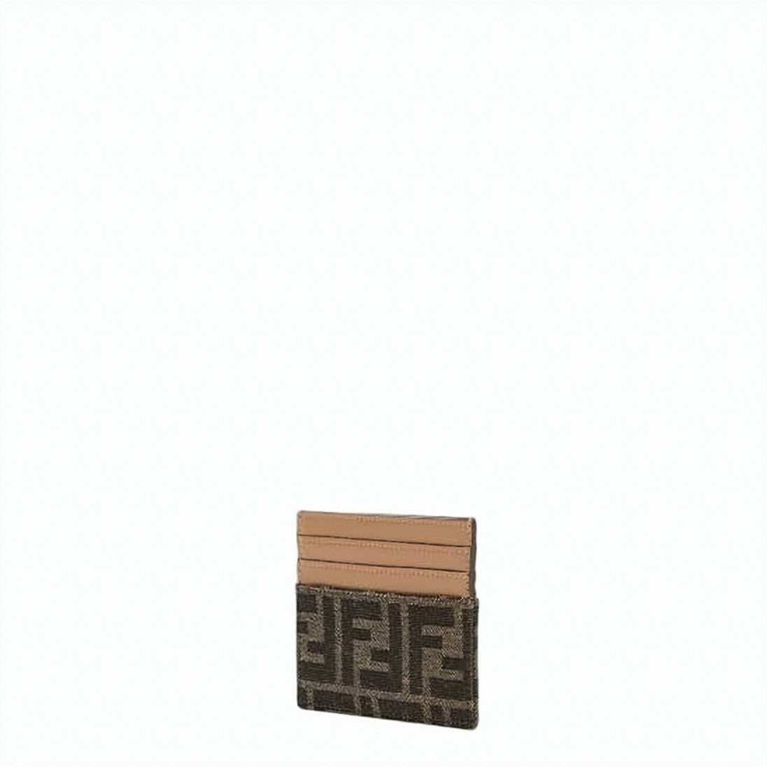 Fendi Monogrammed Calf Leather Cardholder