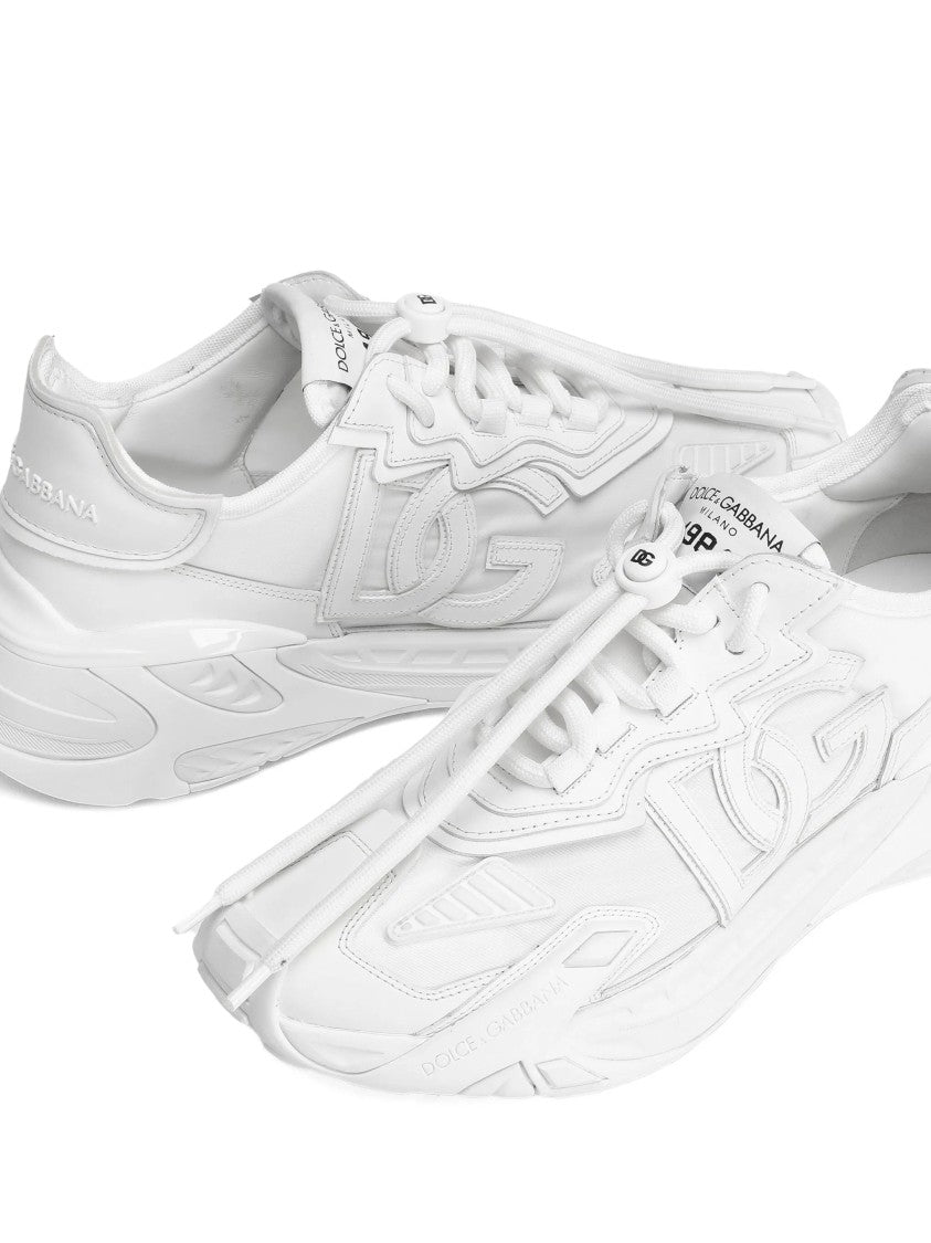 Dolce & Gabbana White Day Faster Sculpted Sole Sneakers