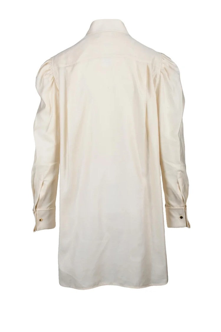 Max Mara Faraday Cotton Puff Sleeve Shirt - White