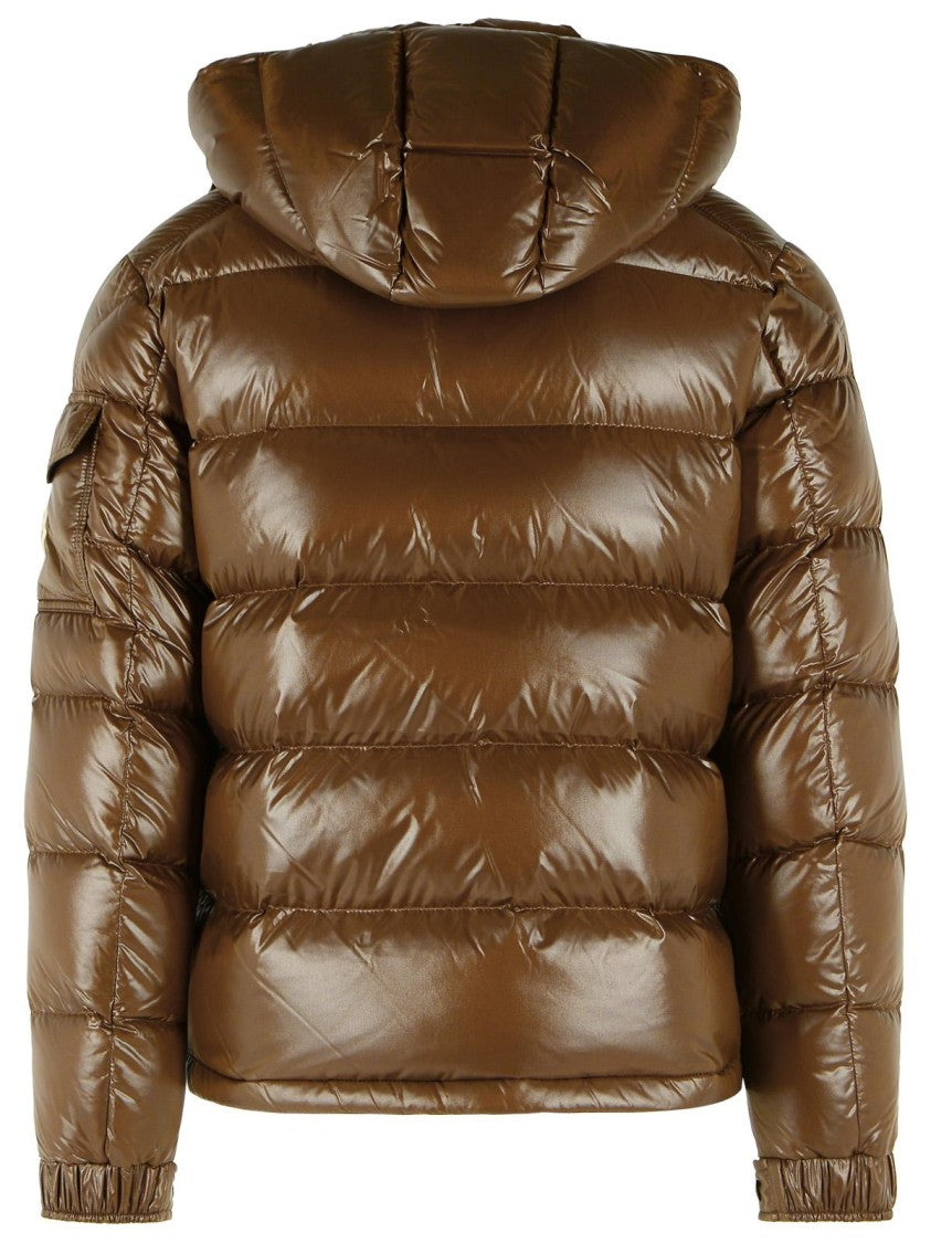 Moncler 'Maya' Brown Polyamide Down Jacket