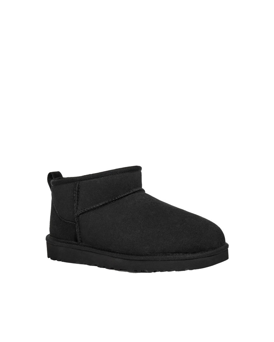 Ugg Reversed Shearling Ankle Boot With Suede Counter