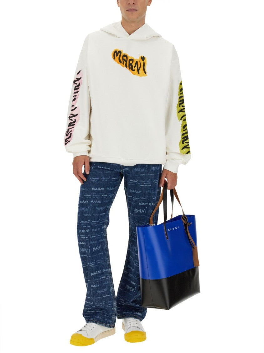 Marni Hooded Sweatshirt With Bold Logo