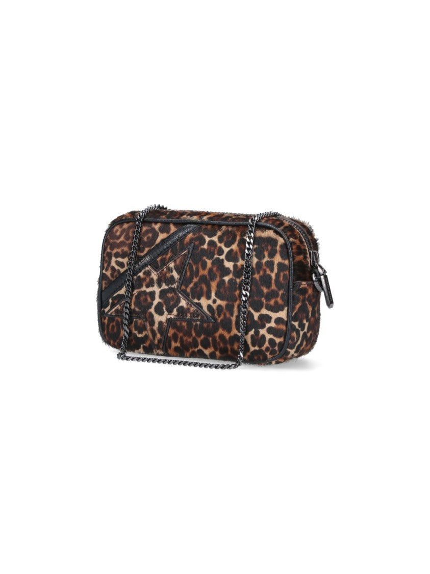 Golden Goose Medium Brown Leather Bag With Structured Silhouette