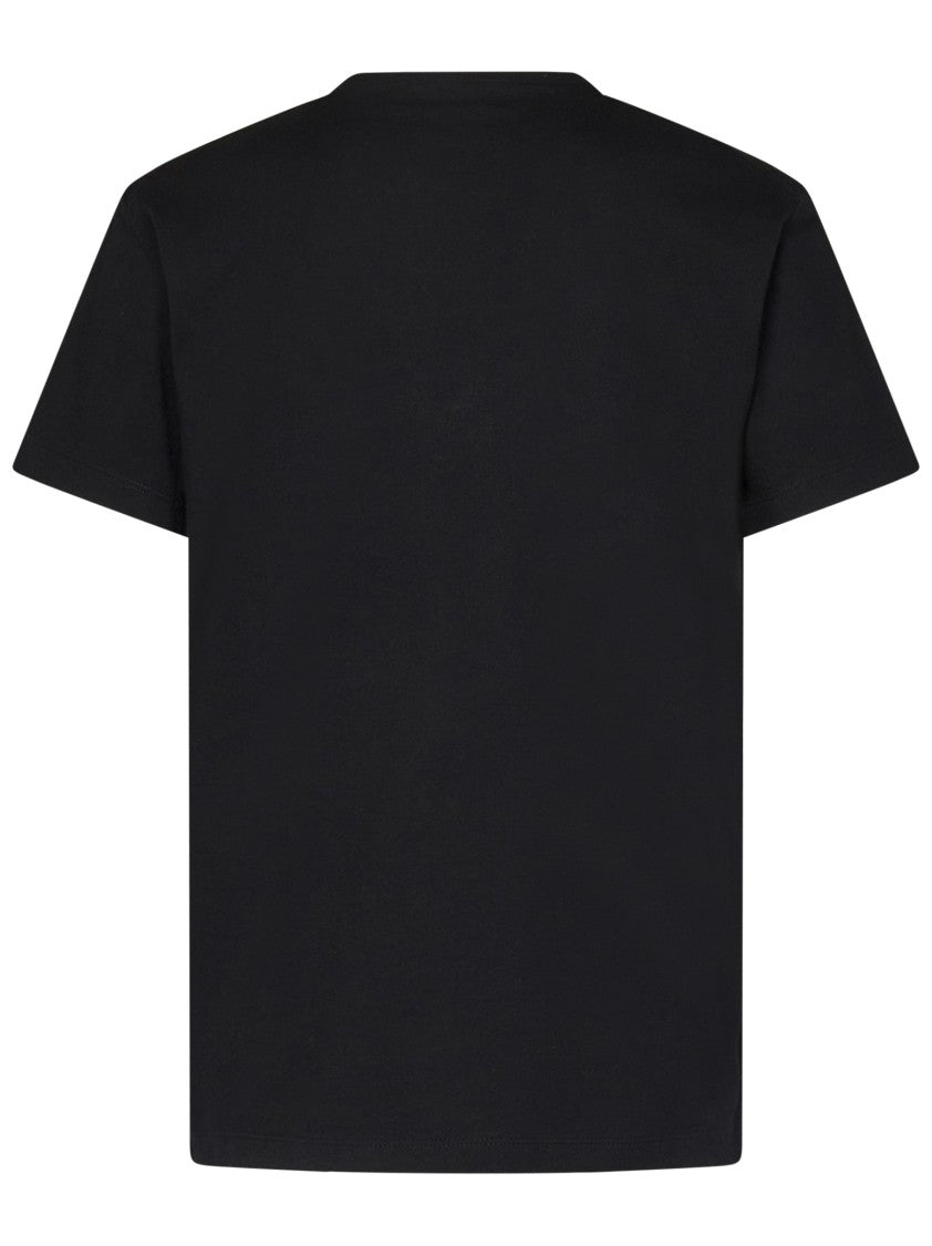 Dsquared2 Cotton Jersey T-Shirt with Silver Logo Plaque