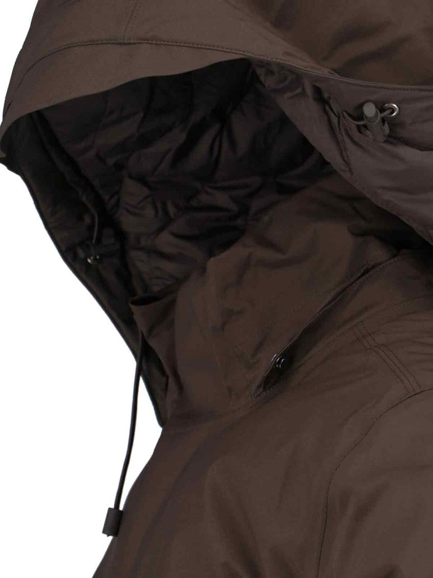 K-Way Padded Green Jacket With High Collar