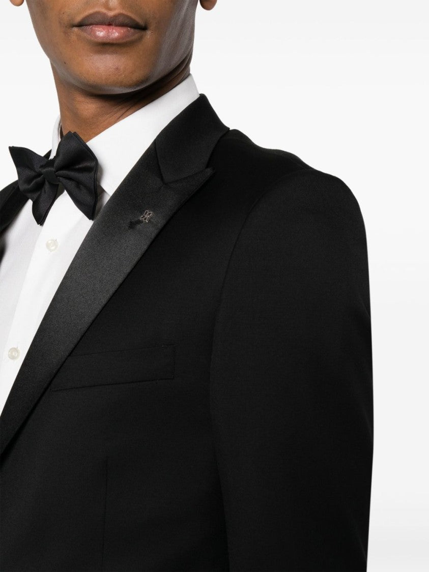 Tagliatore Black Vicuña Wool Suit