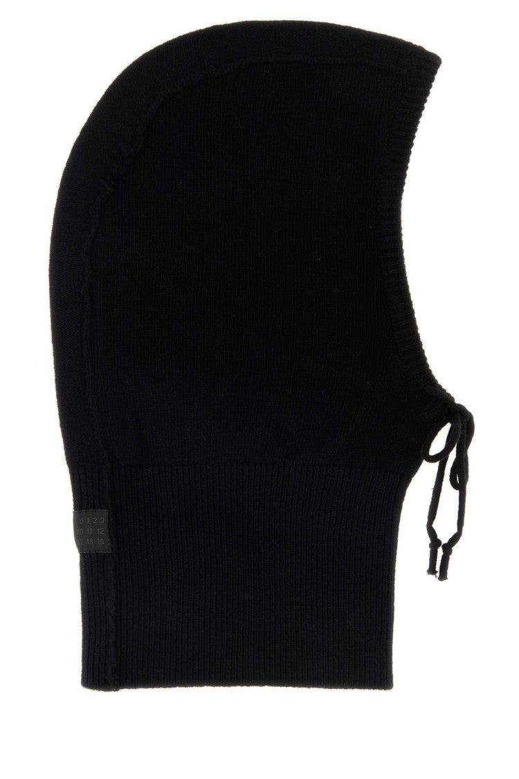 Mm6 By Maison Margiela Black Wool Blend Balaclava