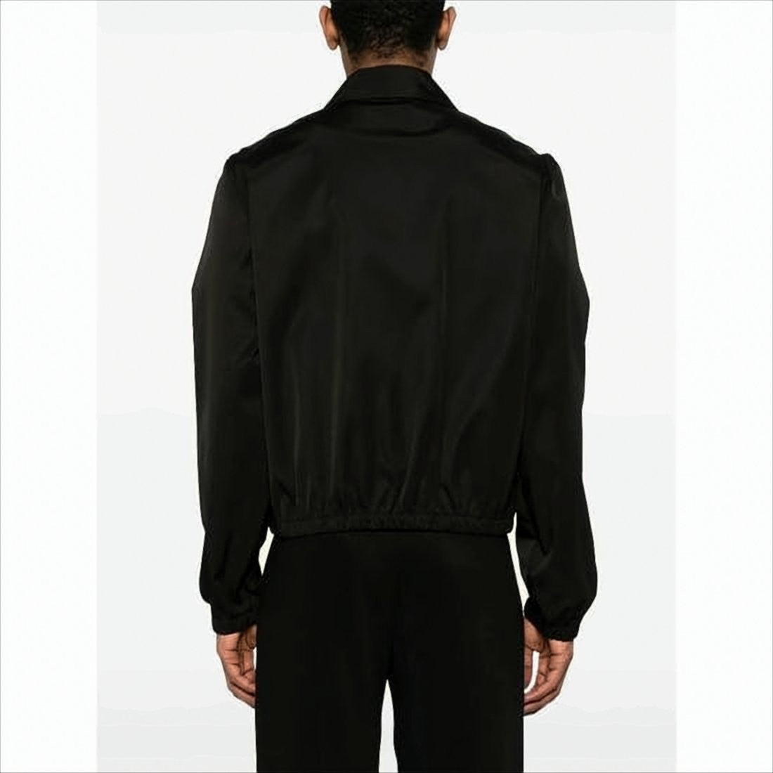 Ami Paris Minimalist Black Bomber Jacket With Modern Fit