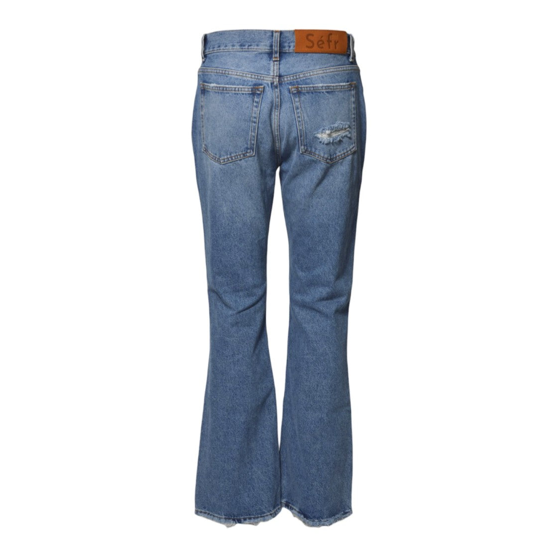 Séfr Rider Cut Jeans In Blue Denim