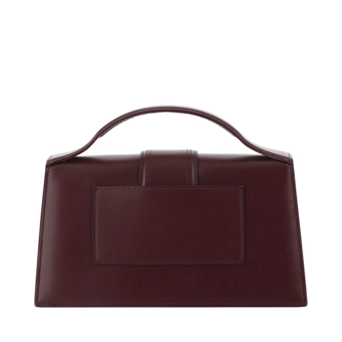 Jacquemus Structured Bordeaux Leather Le Bambino Bag