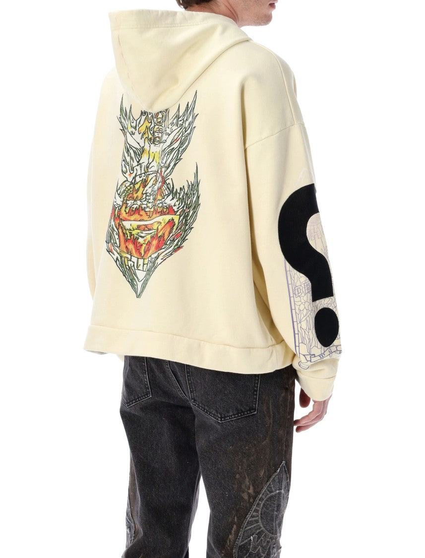 Who Decides War Engulfed Memories Graphic Zip Up Hoodie
