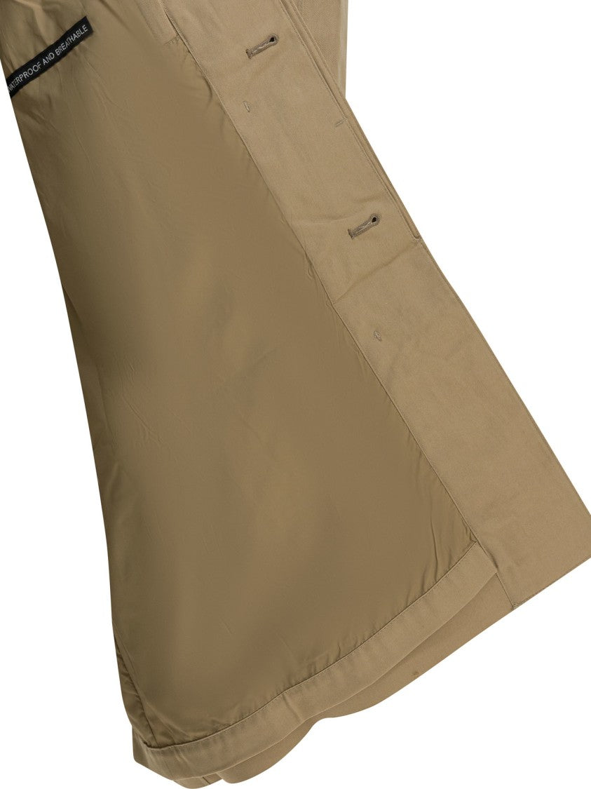 Barbour Waterproof Jacket With Concealed Button Placket And Subtle Stitching