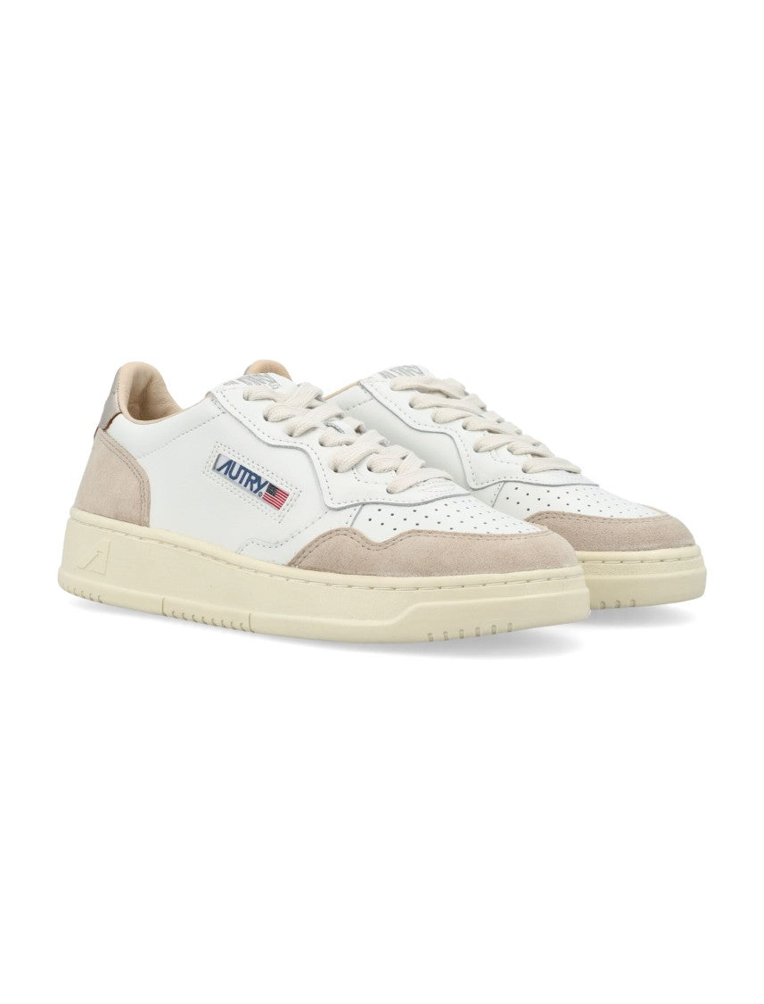 Autry Medalist Leather Suede Low Sneakers