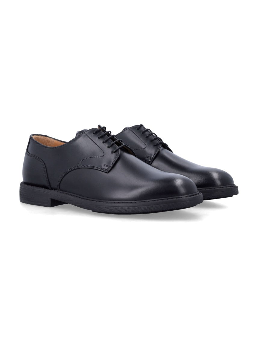 Church's Polished Leather Derby Shoes With Classic Lace-Up Design