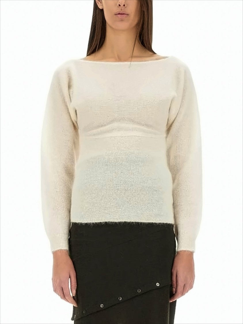Paloma Wool Soft Boat Neck Sweater With Delicate Texture