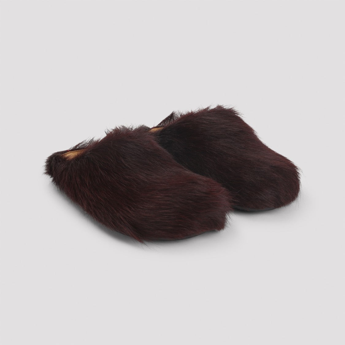 Marni Wild Cherry Calf Hair Mules