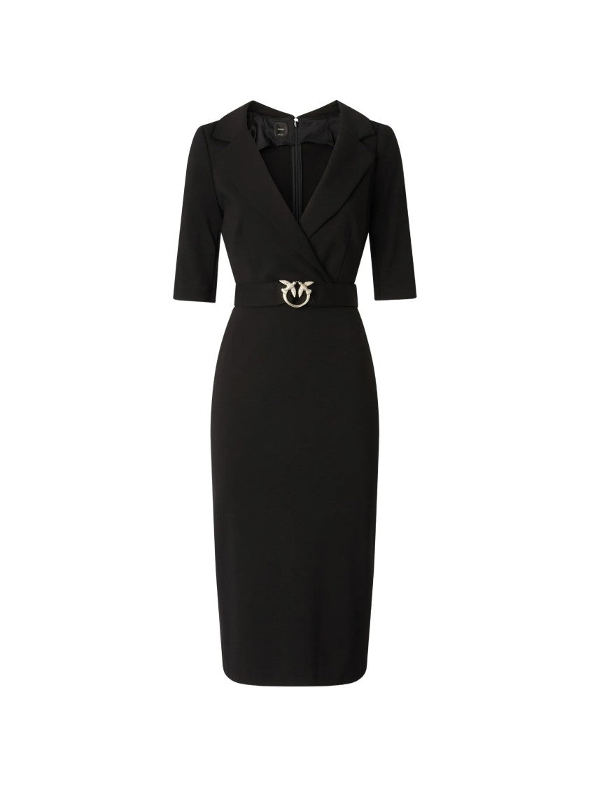 pinko dress black - Slim-fit with Love Birds belt details:One Shoulder Perfect for creating original World's most expensive dress size:4XL/UK22