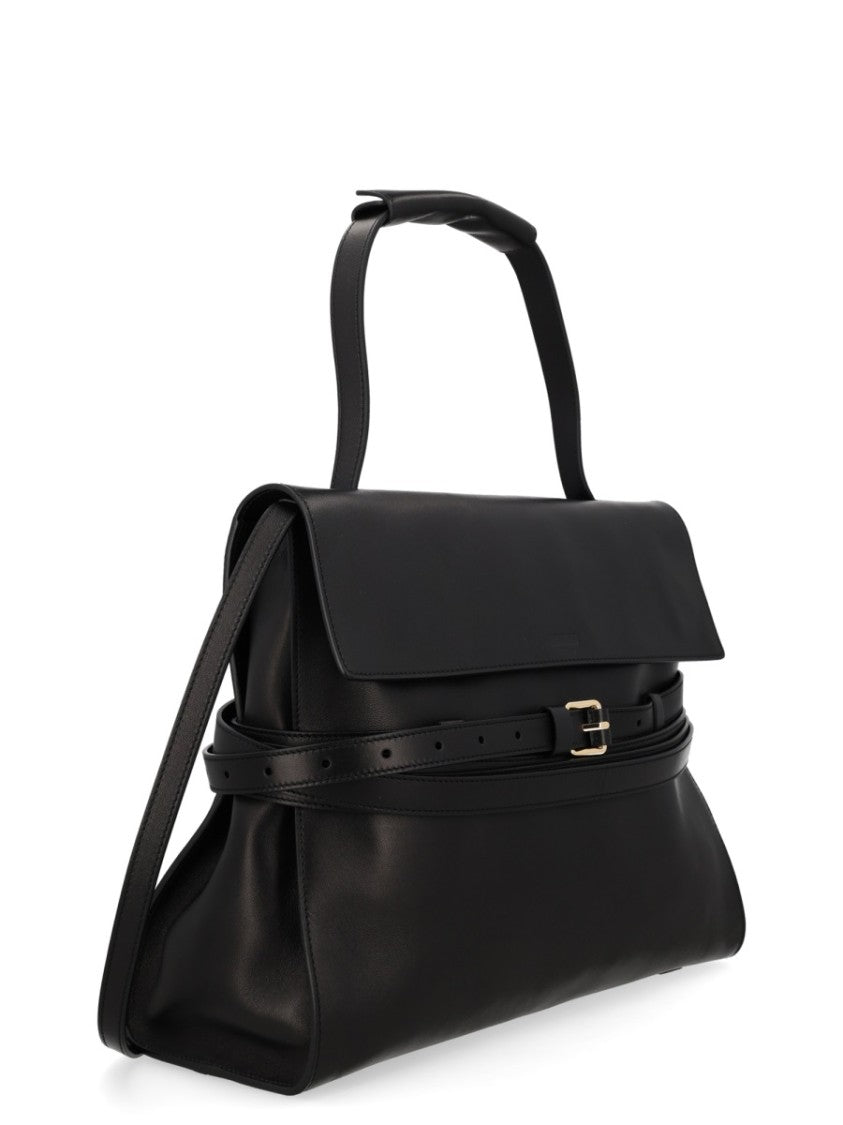 Moschino Tie Me Medium Buckle Handbag
